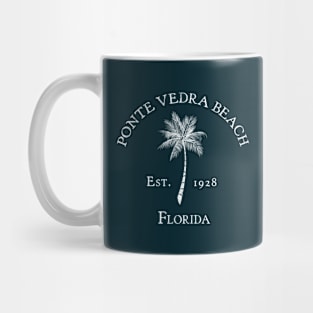 Ponte Vedra Beach Florida Vintage Palm Mug